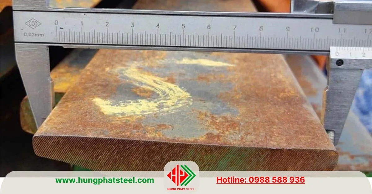 Kích thước thép ray P43