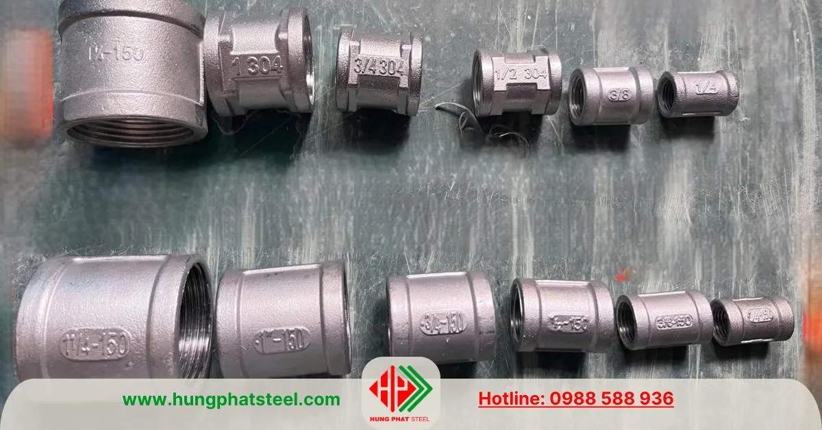 Măng sông ren inox