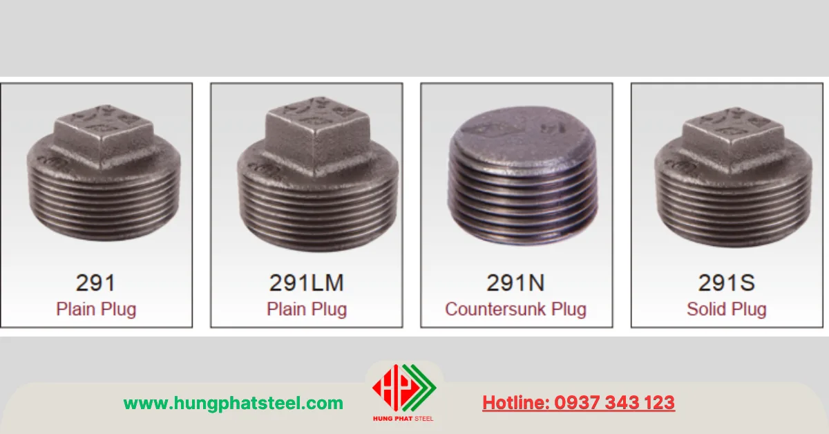 Nút bịt ren mạ kẽm (Plug)
