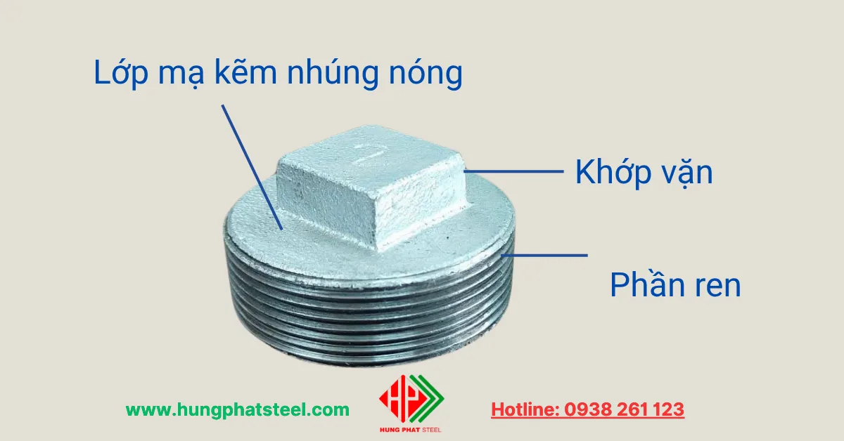 Nút bịt ren mạ kẽm (Plug)