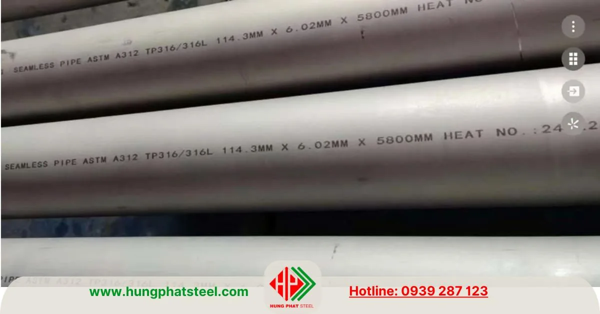 Ống Đúc INOX DN100 (Phi 114)