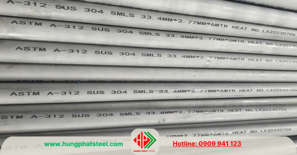 Ống INOX đúc phi 34