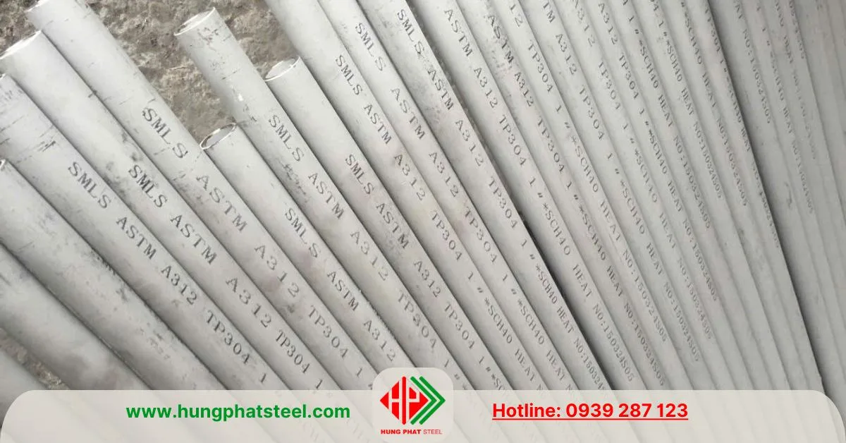 Ống đúc inox 304 DN25 (phi 34)