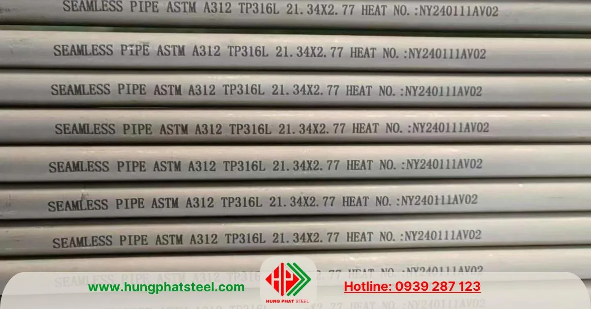 Ống đúc inox DN15 (phi 21.3)