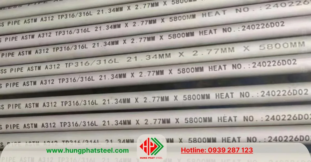 Ống đúc inox DN15 (phi 21.3)