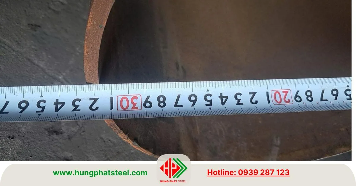 Ống thép đúc DN300 trần không sơn