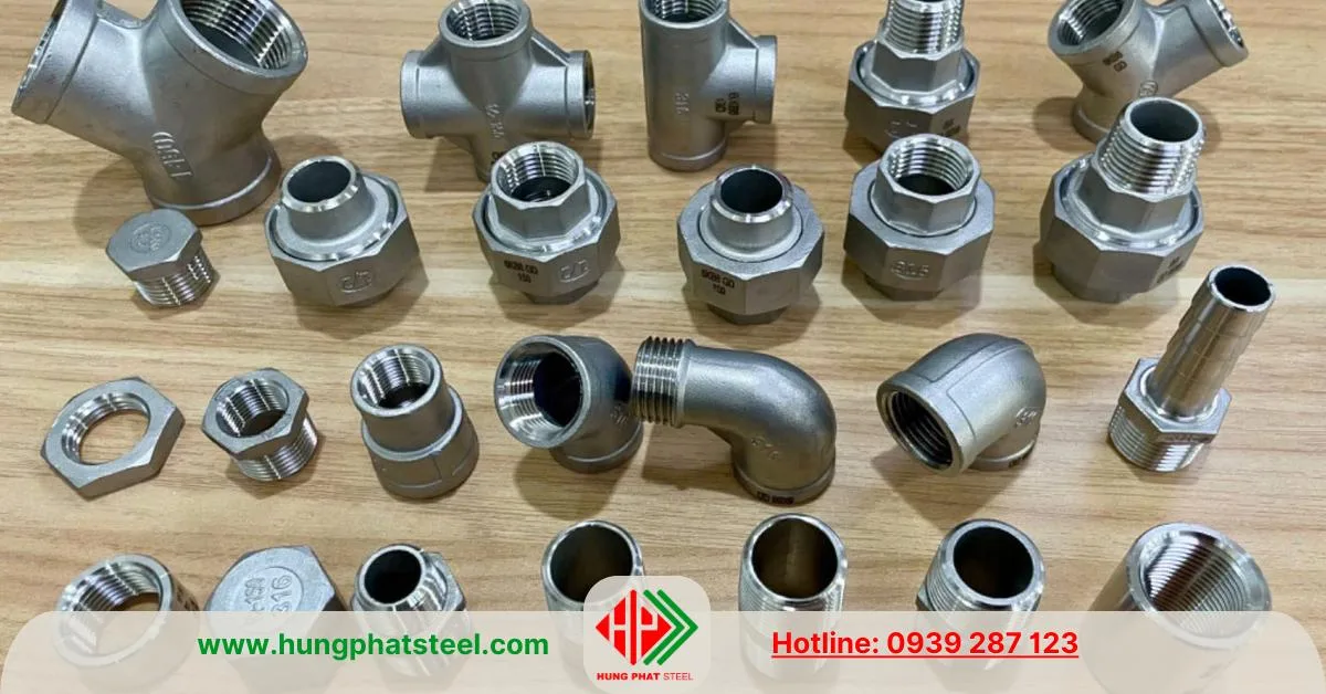 Phụ kiện ren inox chất liệu 316