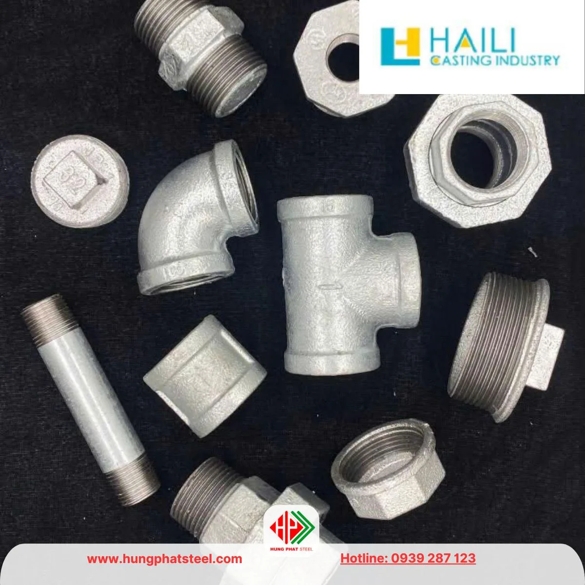 Phụ kiện ren mạ kẽm Shanxi Haili