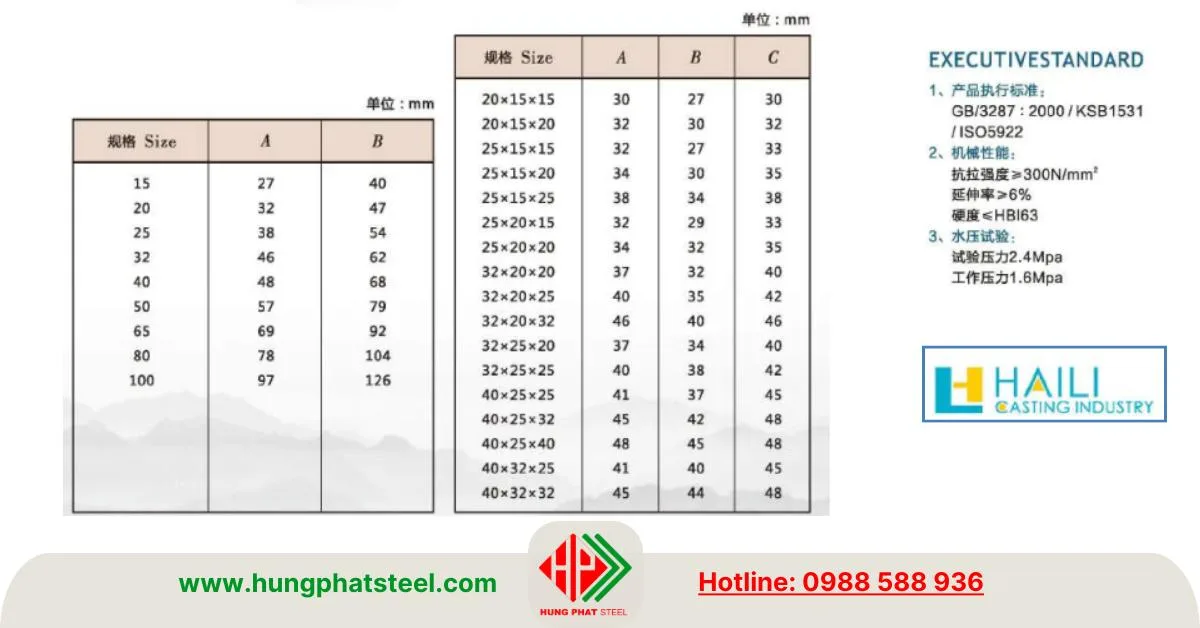 Tê ren mạ kẽm Shanxi Haili
