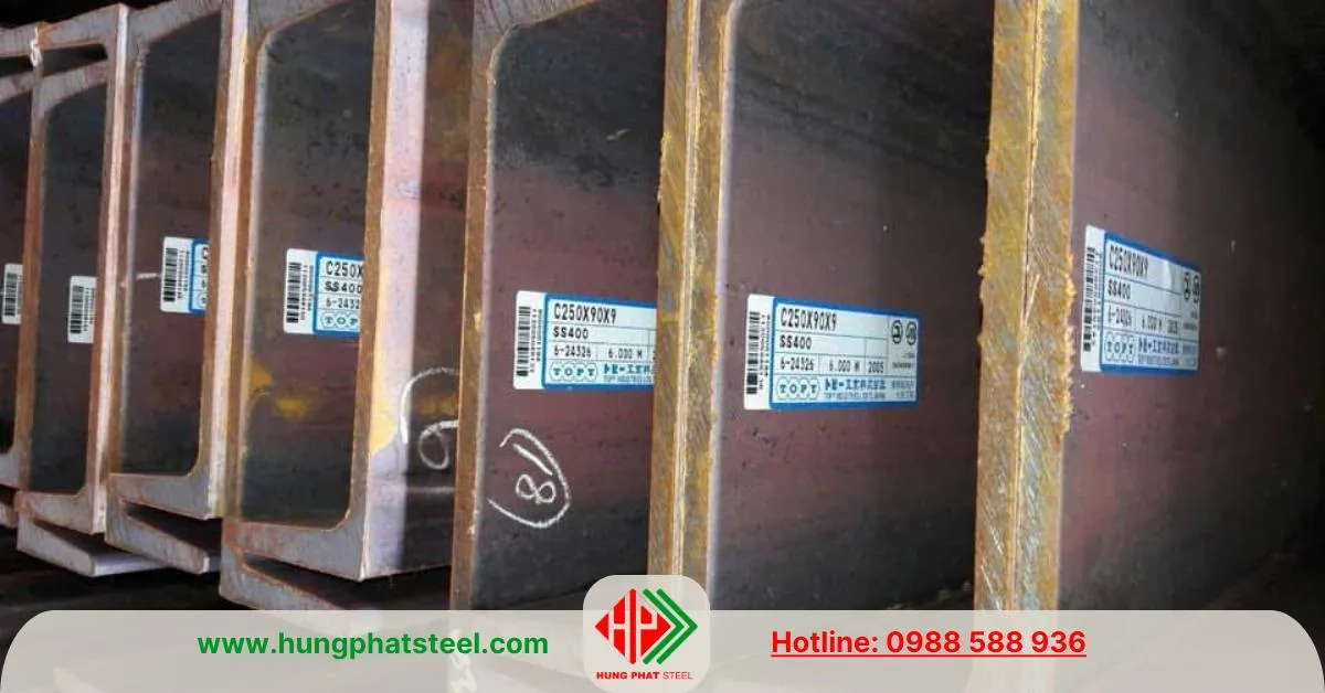 Thép U250x90 Nhật Bản