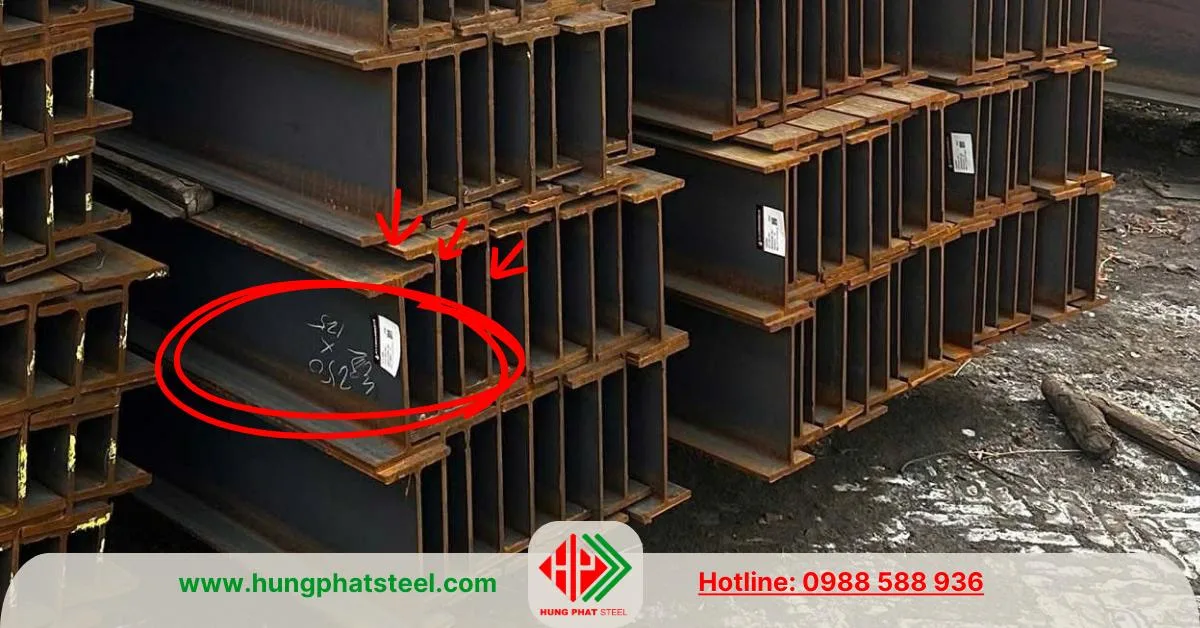 Thép hình I250x125 nhập Trung Quốc