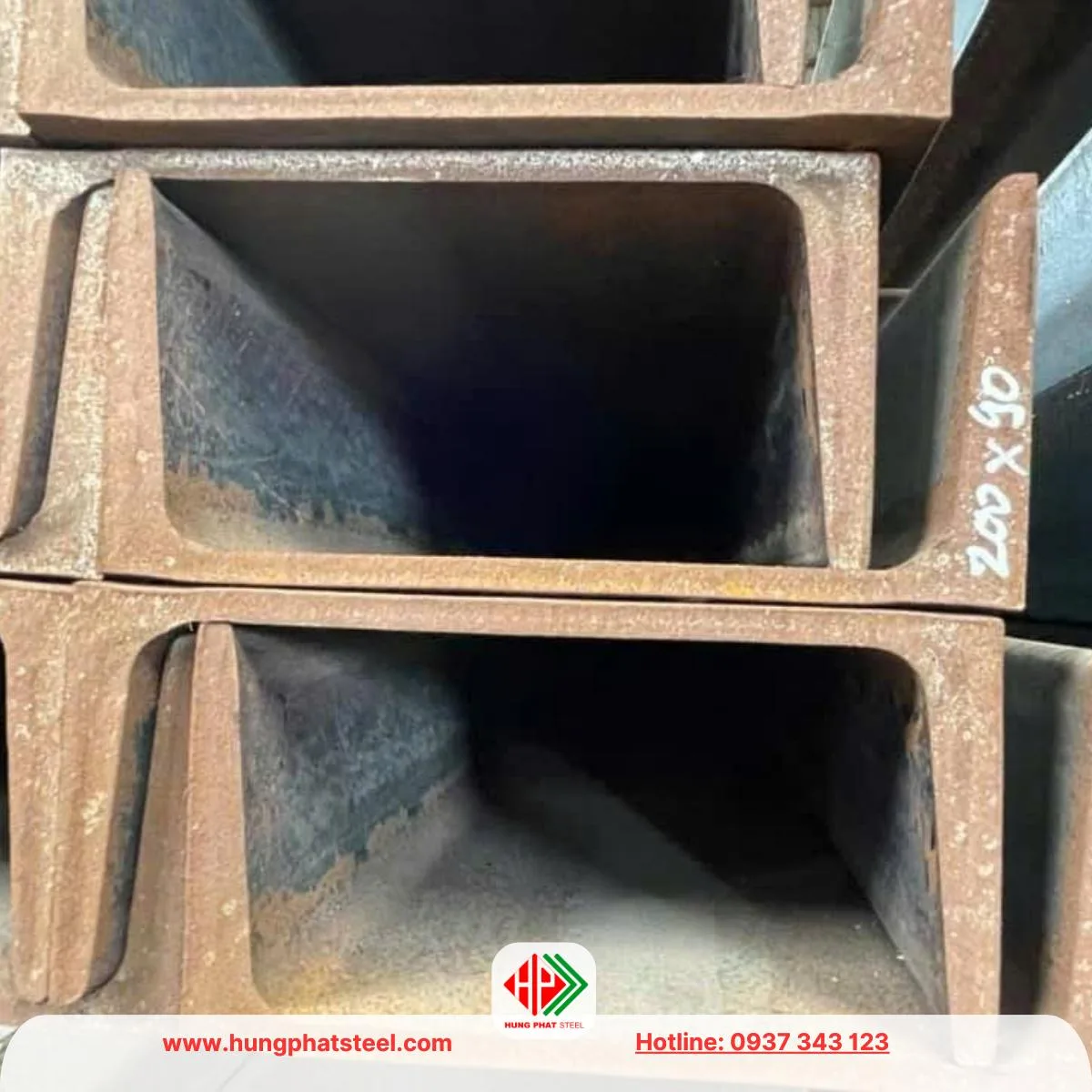 Thép hình U200x90 nhập khẩu Nhật Bản