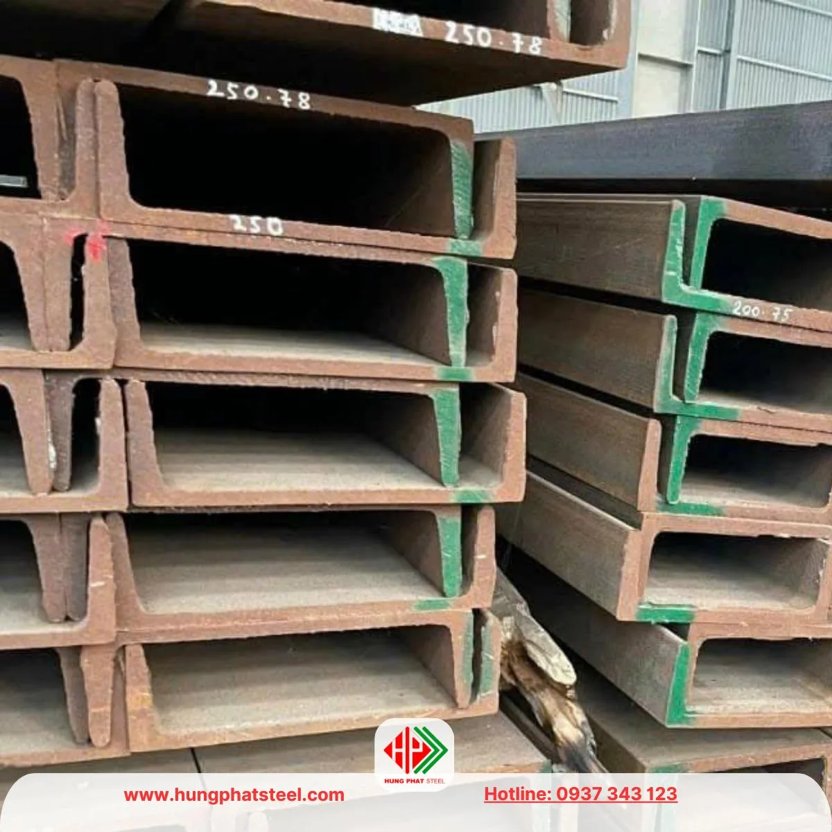 Thép hình U250x78