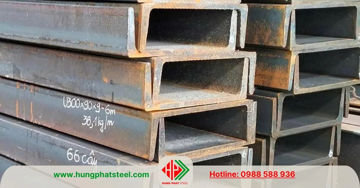 Thép hình U300x90.