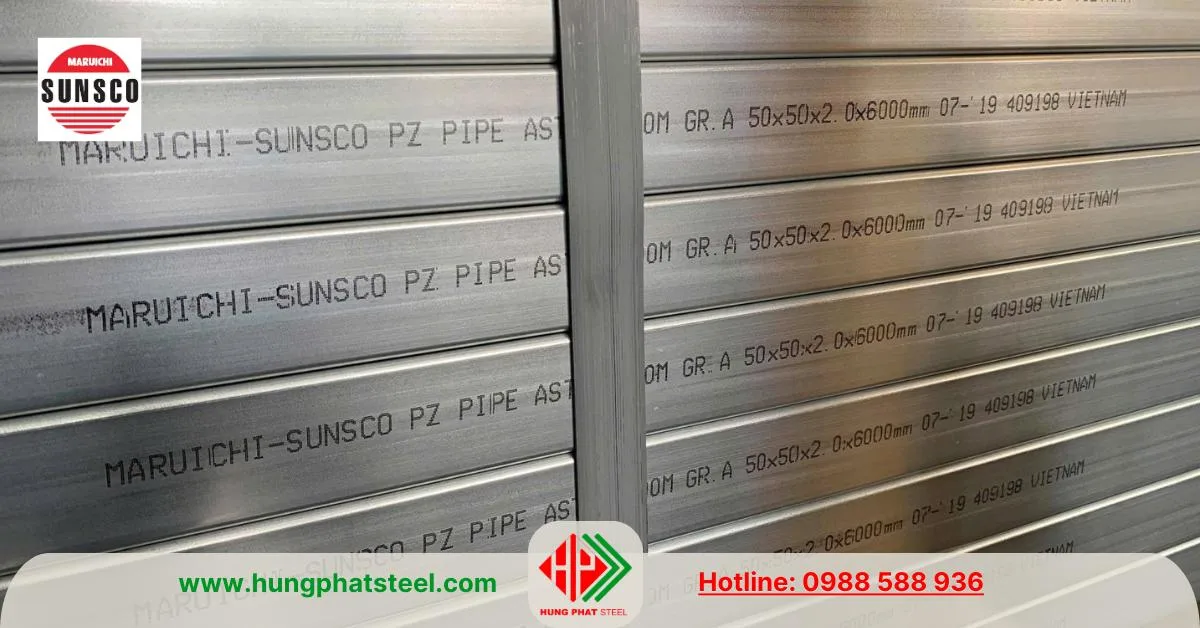 Thép hộp Maruichi Sunsteel Sunsco