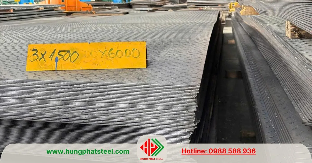 Thép tấm gân 3ly (3mm)