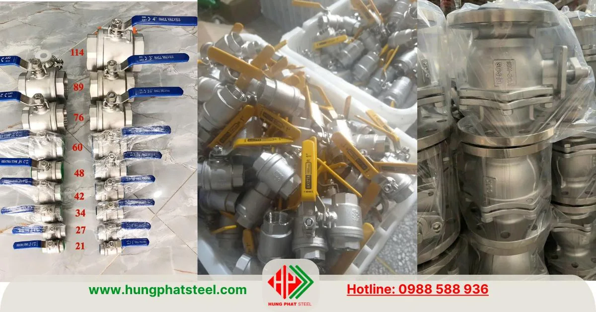 các loại van inox