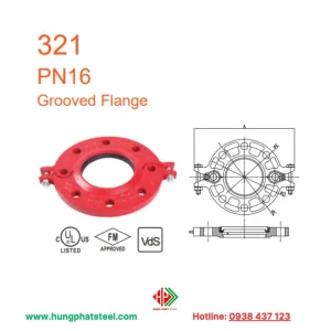 Mặt bích rãnh 321 PN16
