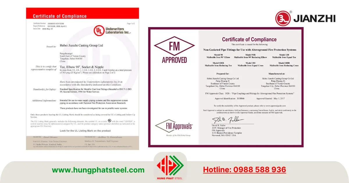 Các chứng chỉ của jianzhi