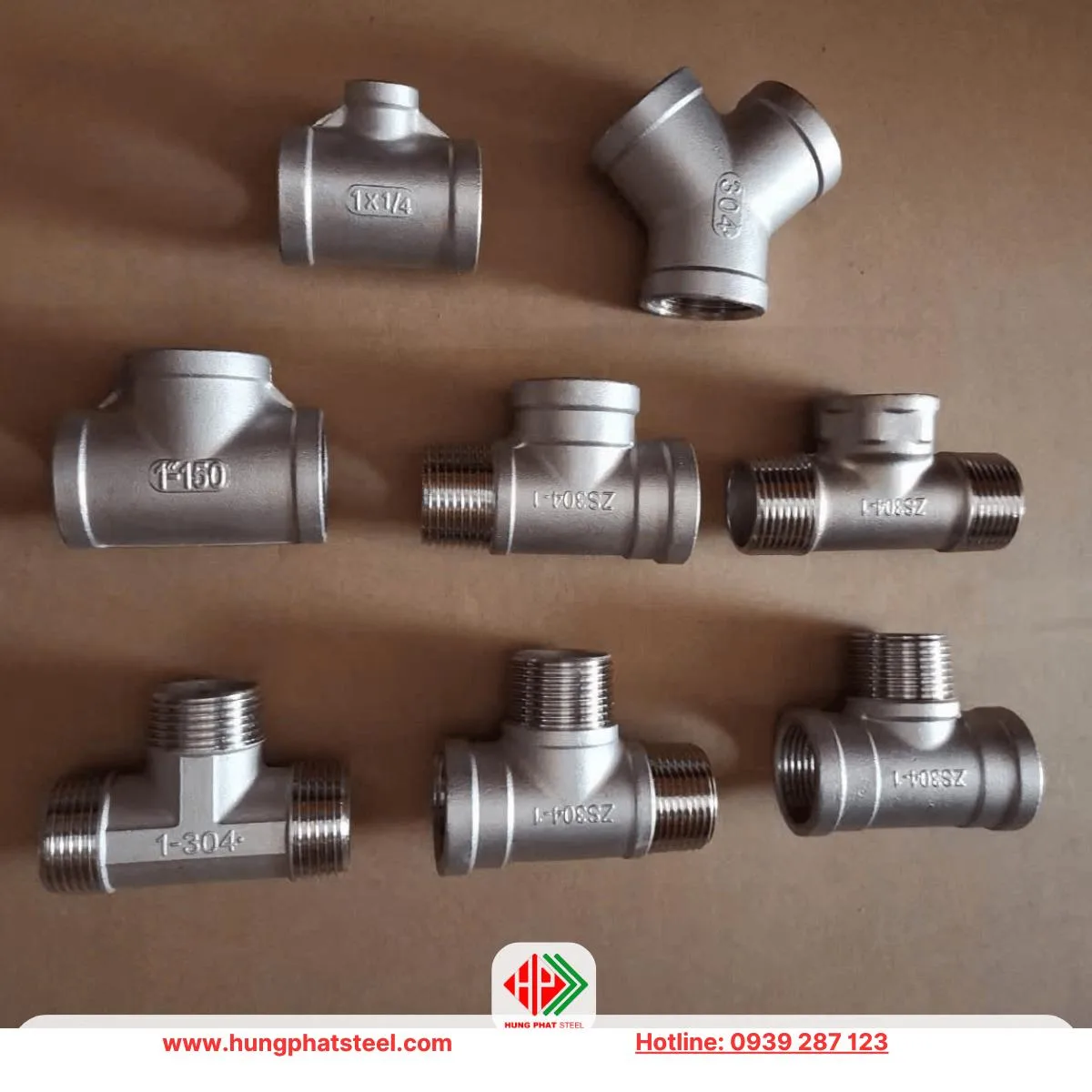 Các loại tê ren inox