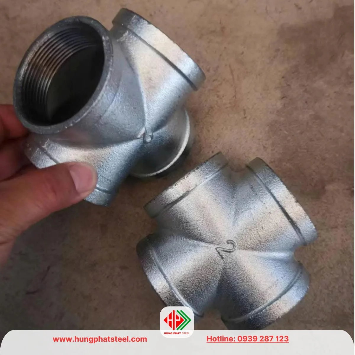 Chữ thập ren mạ kẽm (cross)