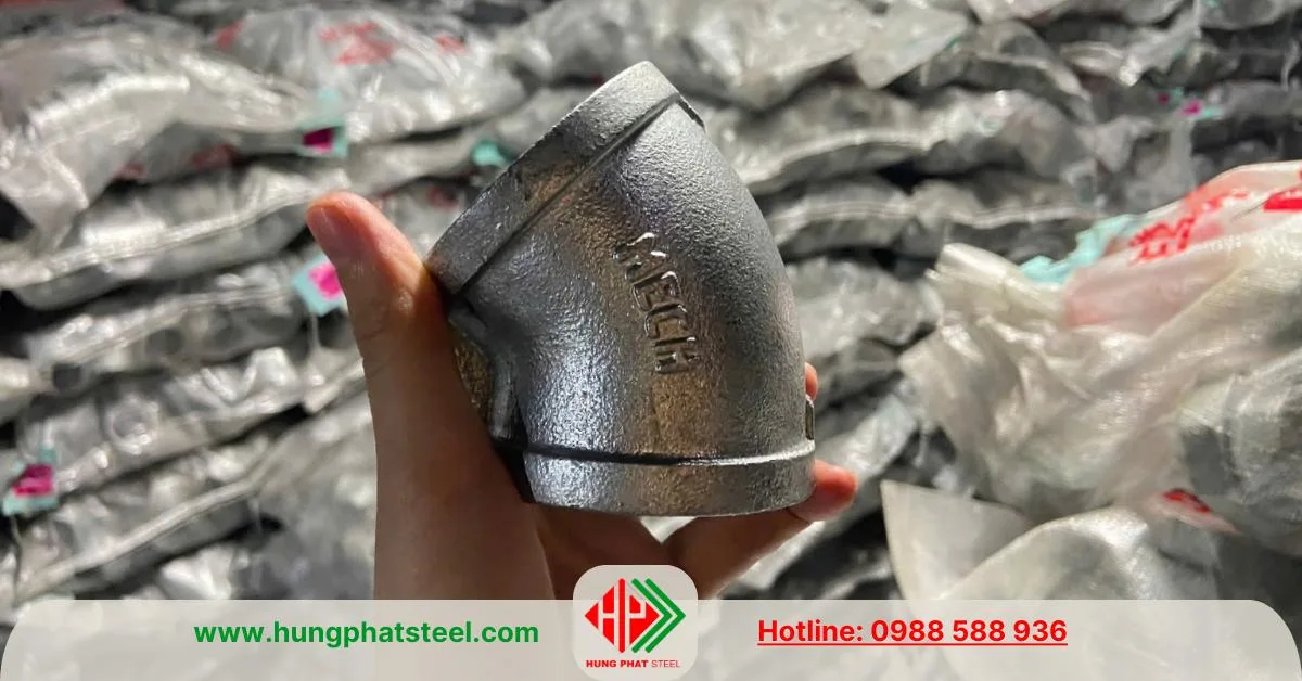 Co lơi ren mạ kẽm (chếch 45 độ)