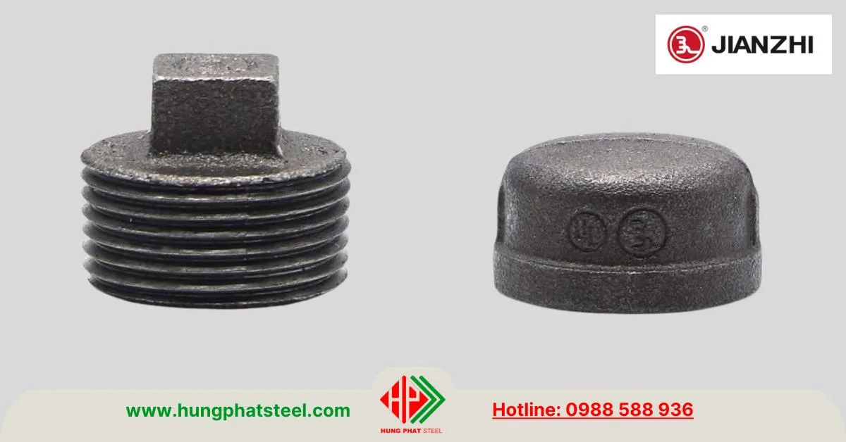 Nút bịt nắp bịt ren mạ kẽm Jianzhi