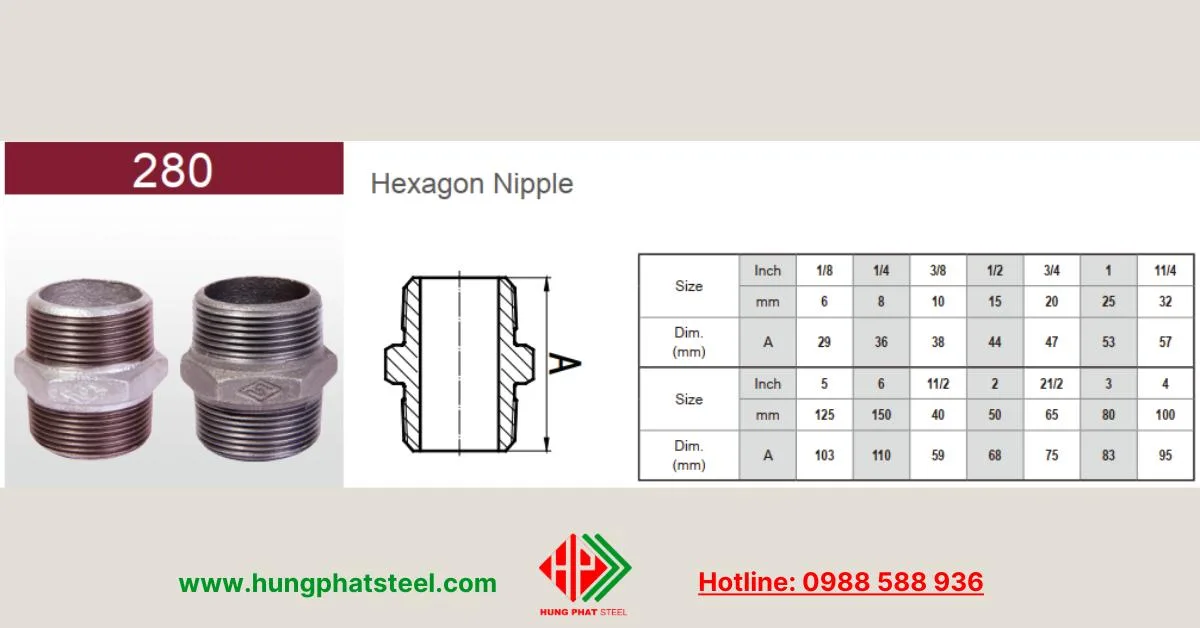 Quy cách kép ren đều (kép thẳng)