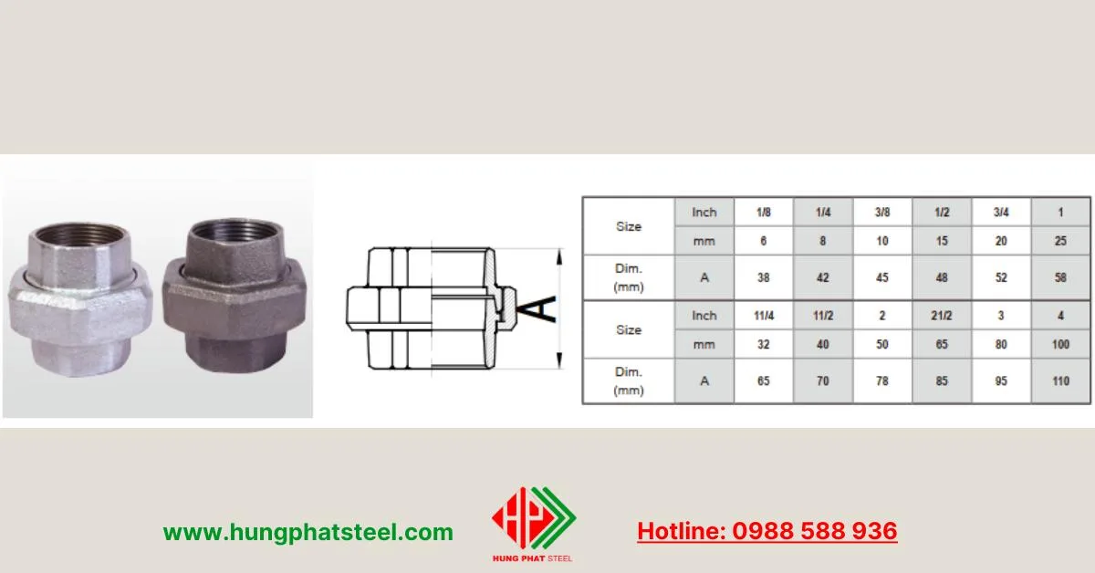 Quy cách rắc co mạ kẽm