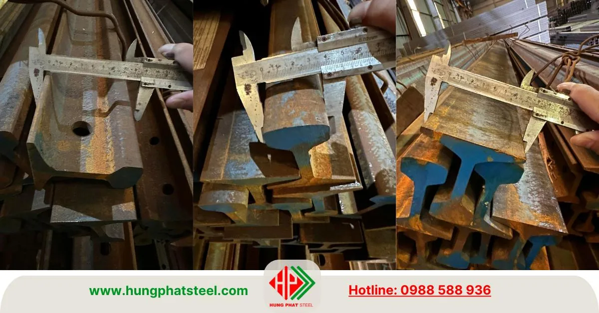 Số đo thực tế thép ray P18