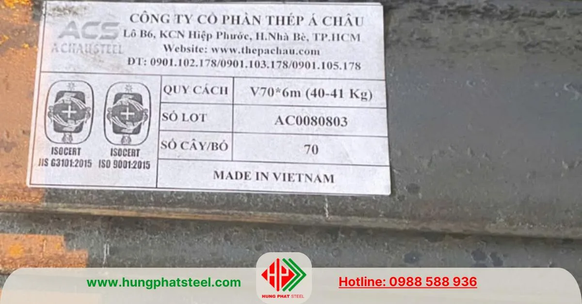 Thép V70 Á Châu