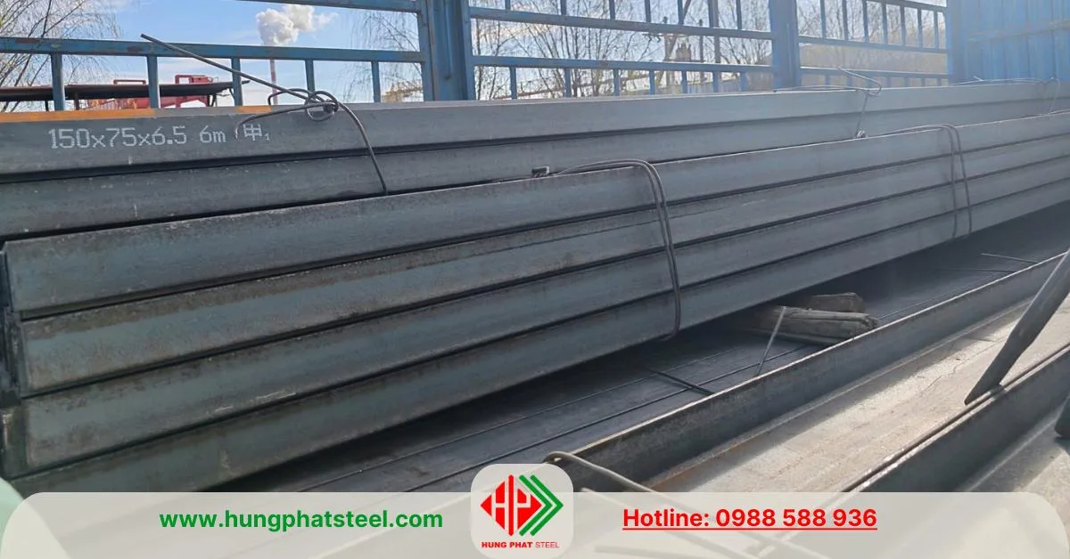 Thép hình U150 x 75 x 6.5mm TQ