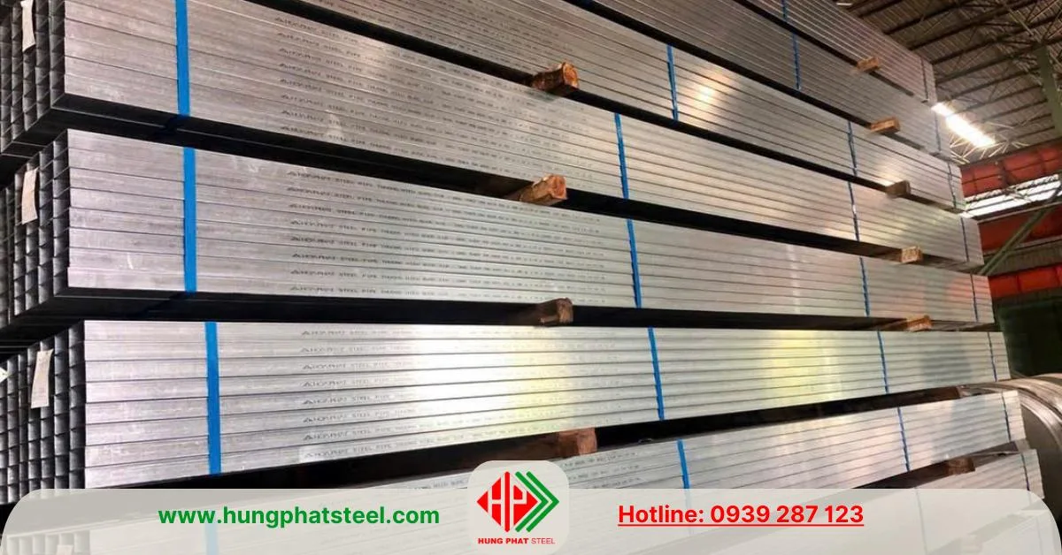 Thép hộp mạ kẽm Hòa Phát