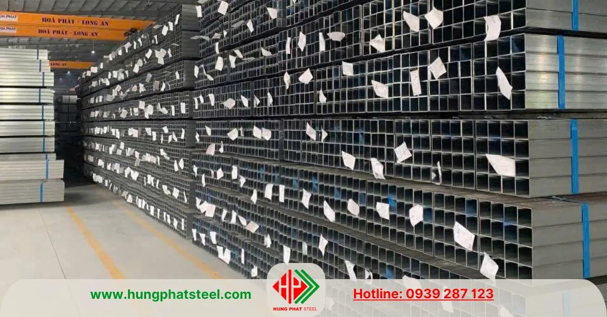 Thép hộp mạ kẽm Hòa Phát