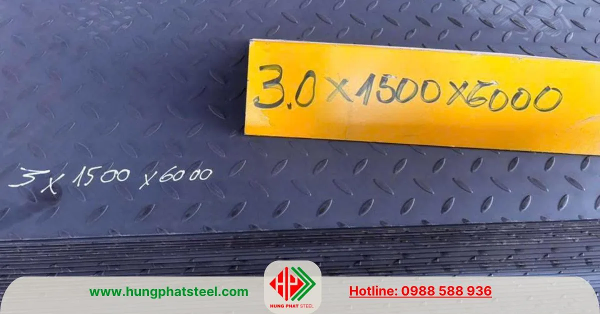 Thép tấm gân 3ly