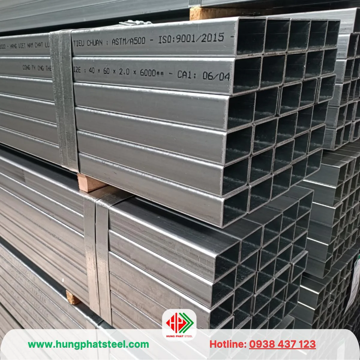 Thép hộp mạ kẽm chữ nhật giá rẻ - Hình ảnh 2