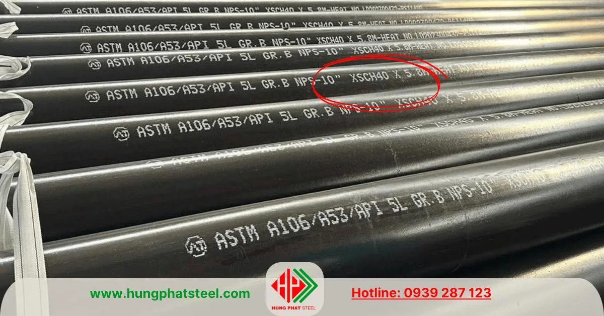 Ống thép đúc SCH40 A106 A53 API5L