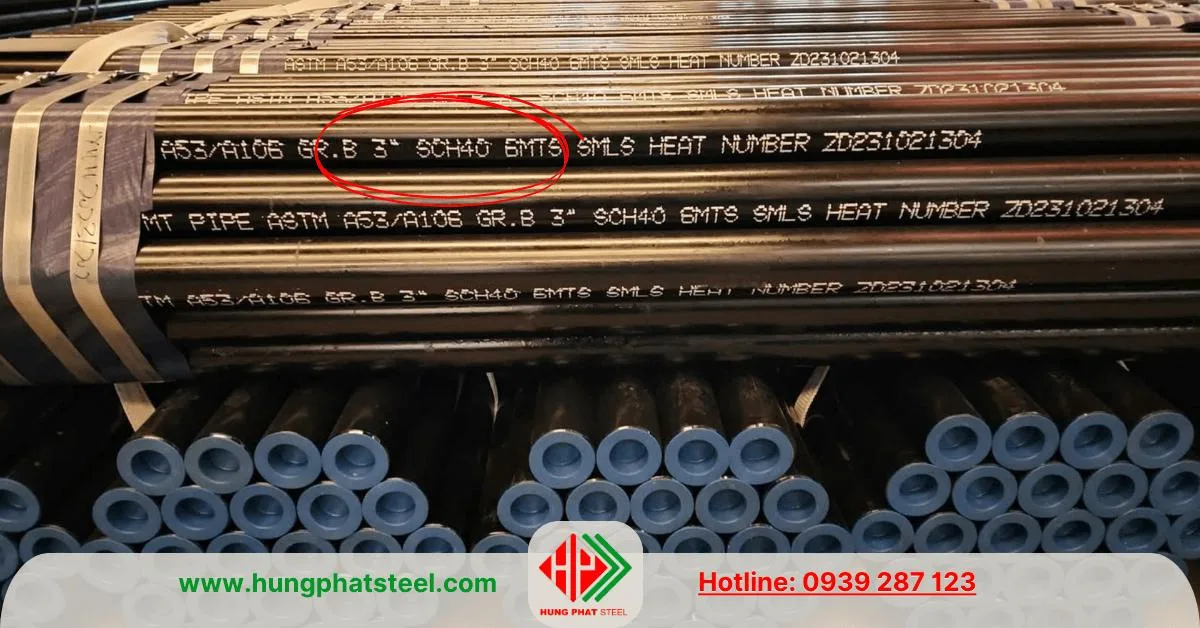 Ống thép đúc SCH40 A106 A53 API5L