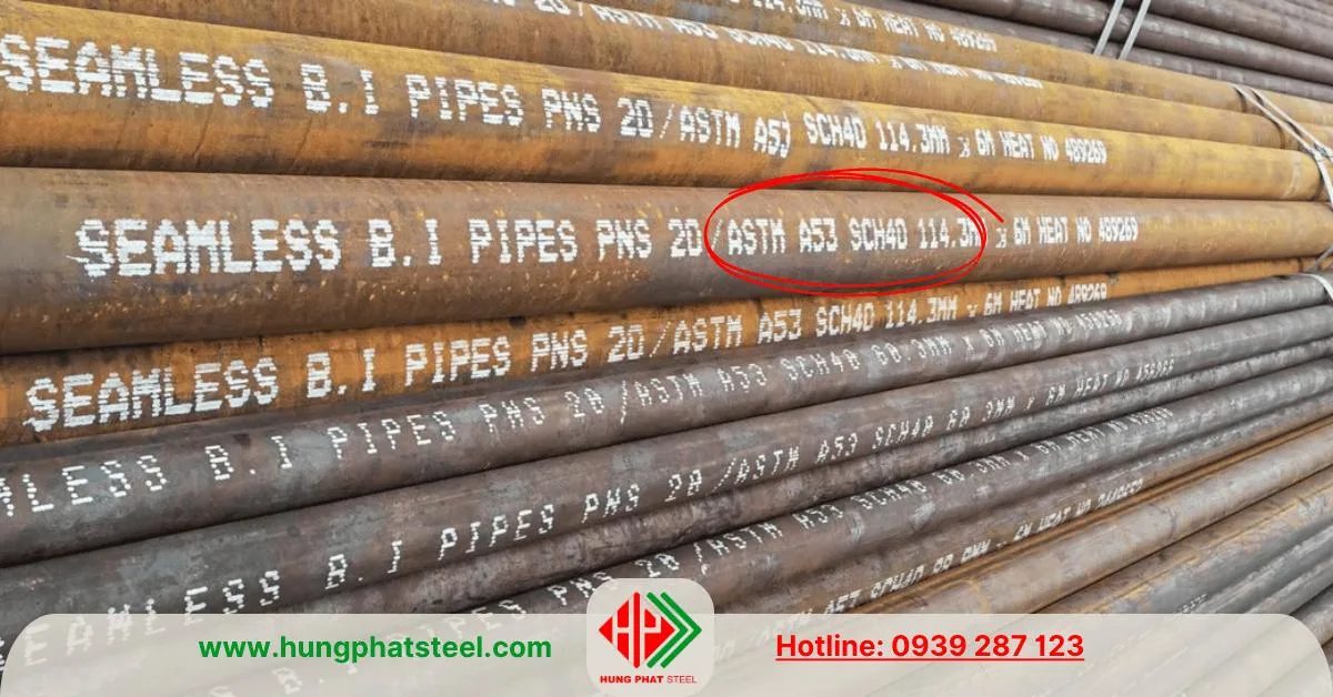 Ống thép đúc SCH40 A106 A53 API5L