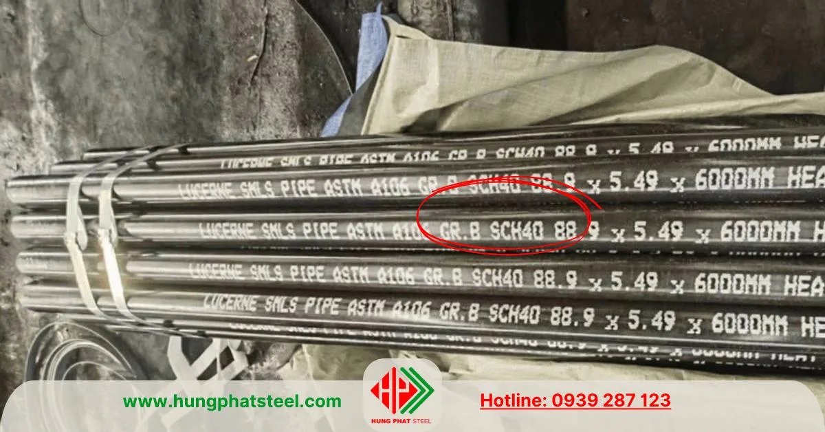Ống thép đúc SCH40 A106 A53 API5L