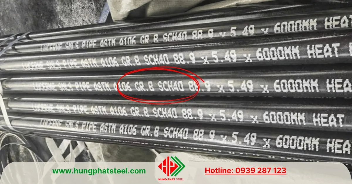 Ống thép đúc SCH40 A106 A53 API5L