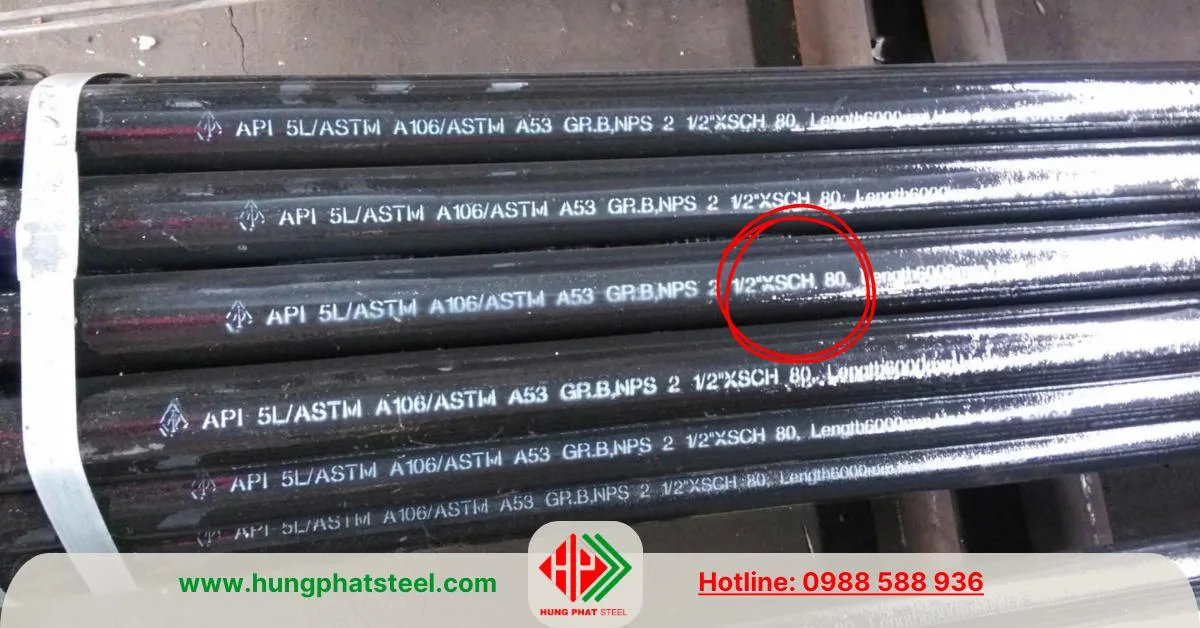 Ống thép đúc SCH80 