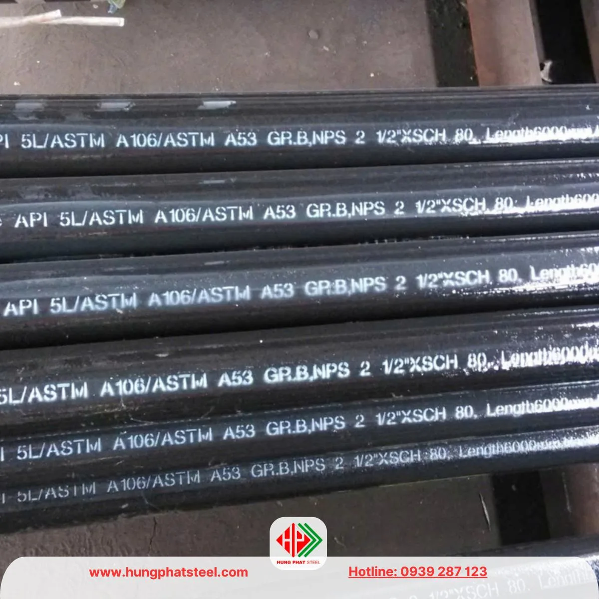 Ống thép đúc SCH80 ASTM A53-A106