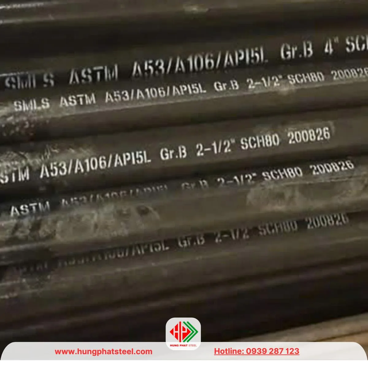 Ống thép đúc SCH80 ASTM A53-A106