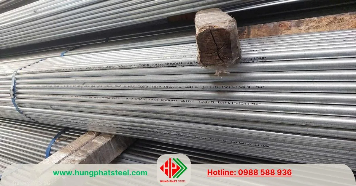 Ống tôn kẽm Hòa Phát phi 21