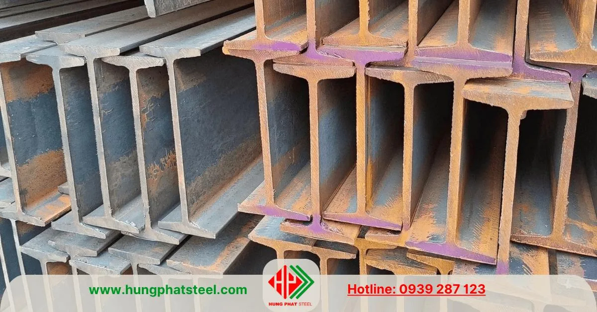 Thép Hình I200 x 150 x 9 x 16mm (I Cánh Côn)