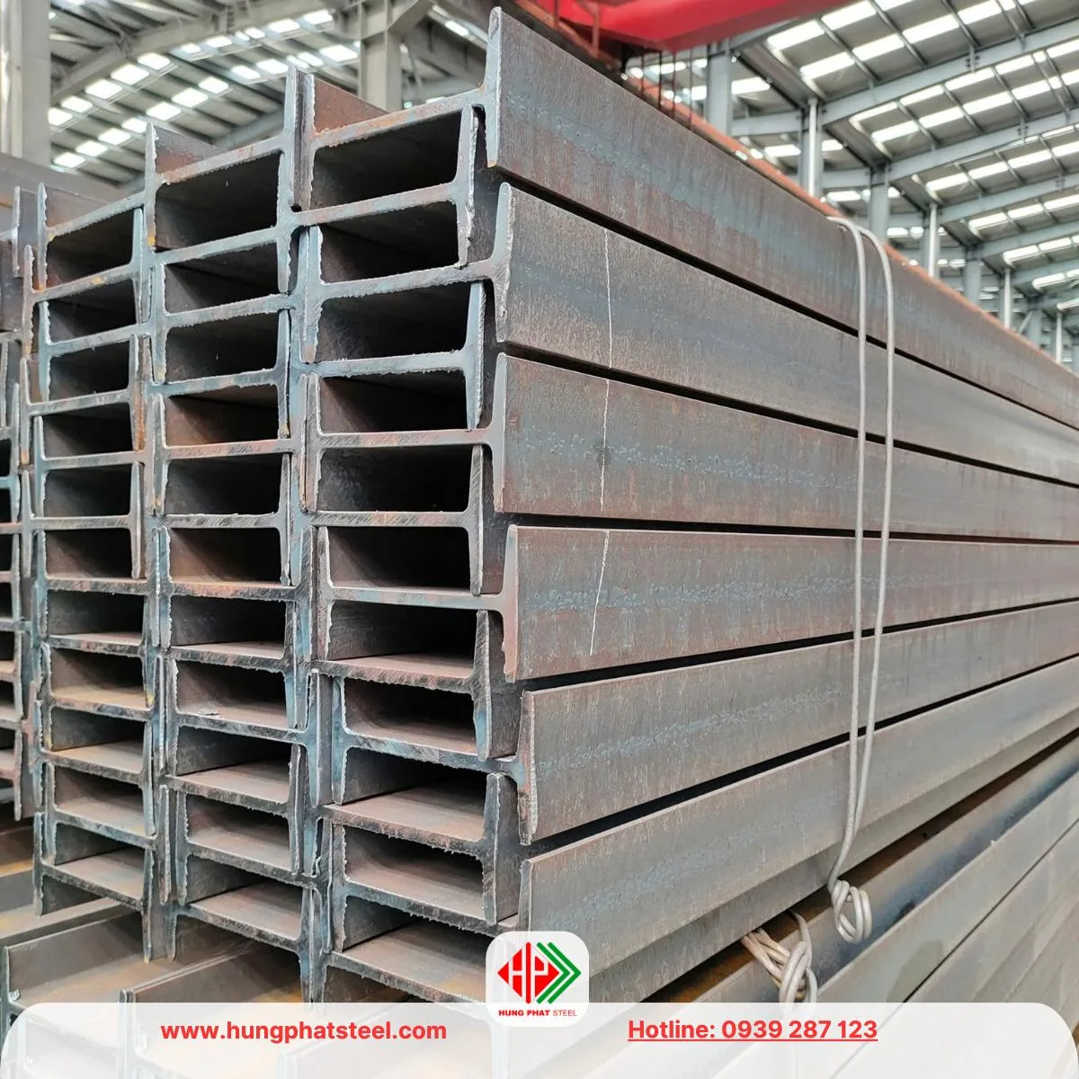 Thép Hình I200 x 150 x 9 x 16mm (I Cánh Côn)