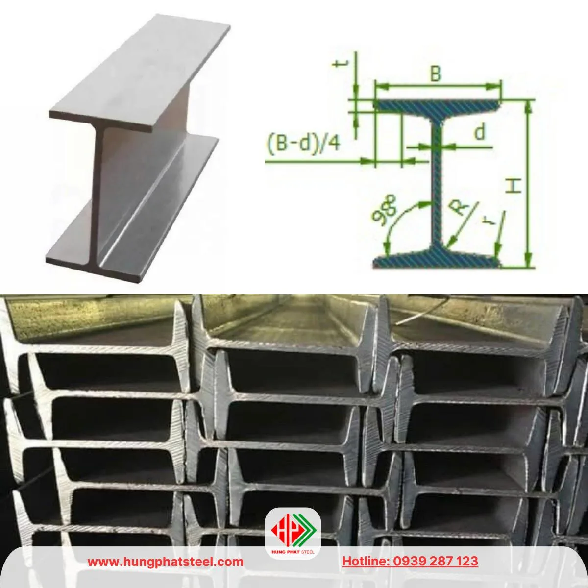 Thép I (sắt i - I beam)