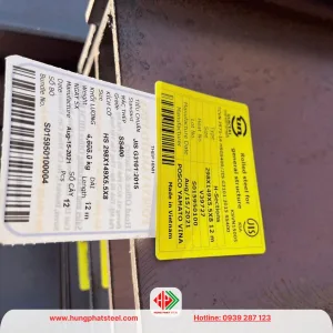 Thép hình H298 x 149 x 5.5 x 8mm Posco