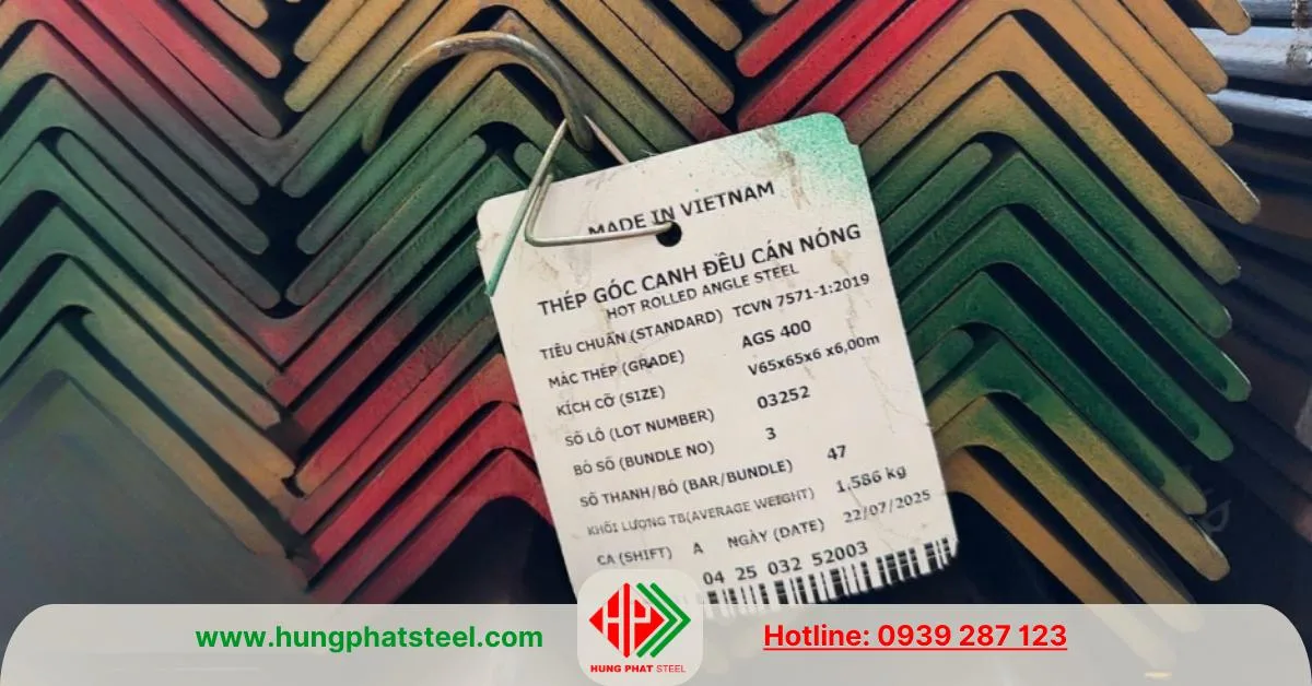 Thép hình V65 (Sắt V65x65)